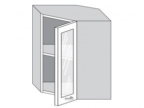 1.60.3у Шкаф настенный (h=720) угловой на 600мм со стекл. дверцей в Красноуральске - krasnouralsk.magazinmebel.ru | фото