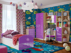 Детская комната Юниор-2 Фиолетовый металлик в Красноуральске - krasnouralsk.magazinmebel.ru | фото - изображение 1