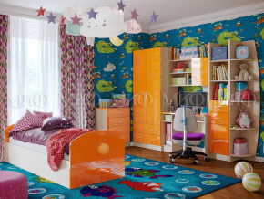 Детская комната Юниор-2 Оранжевый металлик в Красноуральске - krasnouralsk.magazinmebel.ru | фото
