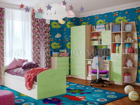 Детская комната Юниор-2 Салатовый в Красноуральске - krasnouralsk.magazinmebel.ru | фото