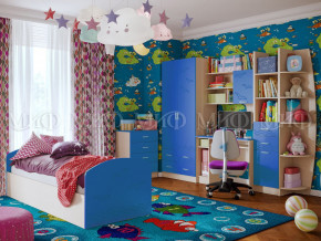 Детская комната Юниор-2 Синий в Красноуральске - krasnouralsk.magazinmebel.ru | фото - изображение 1