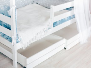 Детская кровать Домик Эко с ящиками белый в Красноуральске - krasnouralsk.magazinmebel.ru | фото - изображение 3