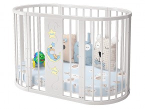 Детская кроватка белая Эстель в Красноуральске - krasnouralsk.magazinmebel.ru | фото - изображение 1