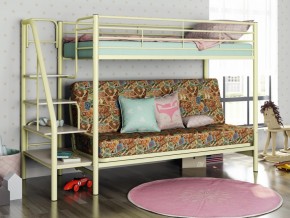 Двухъярусная кровать с диваном Мадлен 3 Слоновая кость-марки в Красноуральске - krasnouralsk.magazinmebel.ru | фото