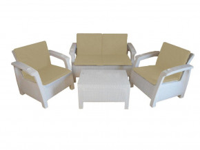 Комплект уличной мебели Yalta Premium Terrace Set белый в Красноуральске - krasnouralsk.magazinmebel.ru | фото