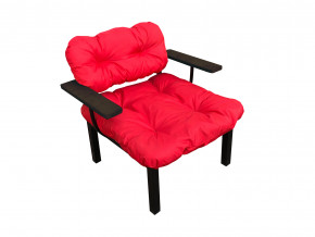 Кресло Дачное красная подушка в Красноуральске - krasnouralsk.magazinmebel.ru | фото - изображение 1