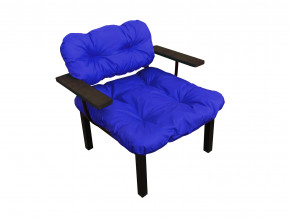 Кресло Дачное синяя подушка в Красноуральске - krasnouralsk.magazinmebel.ru | фото