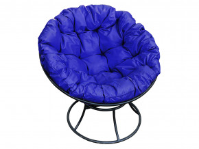 Кресло Папасан без ротанга синяя подушка в Красноуральске - krasnouralsk.magazinmebel.ru | фото