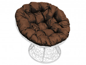Кресло Папасан с ротангом коричневая подушка в Красноуральске - krasnouralsk.magazinmebel.ru | фото