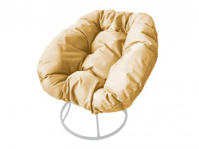 Кресло Пончик без ротанга бежевая подушка в Красноуральске - krasnouralsk.magazinmebel.ru | фото