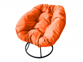Кресло Пончик без ротанга оранжевая подушка в Красноуральске - krasnouralsk.magazinmebel.ru | фото
