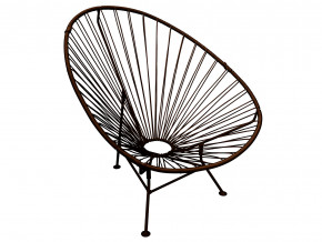 Кресло Ракушка с ротангом коричневый в Красноуральске - krasnouralsk.magazinmebel.ru | фото - изображение 1