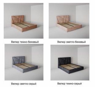 Кровать Геометрия 1.4 м с подъемным механизмом в Красноуральске - krasnouralsk.magazinmebel.ru | фото - изображение 2