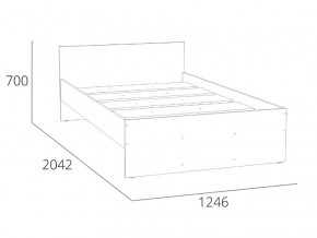 Кровать 1200 НМ 011.53-02 Симпл Белый Фасадный в Красноуральске - krasnouralsk.magazinmebel.ru | фото - изображение 4