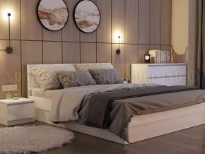 Кровать 1600 Челси Белый глянец в Красноуральске - krasnouralsk.magazinmebel.ru | фото - изображение 2