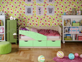 Кровать Бабочки 1600 Салатовый в Красноуральске - krasnouralsk.magazinmebel.ru | фото - изображение 1