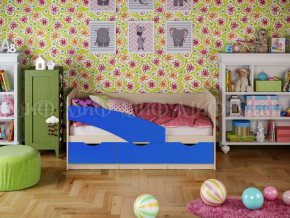Кровать Бабочки 1600 Синий в Красноуральске - krasnouralsk.magazinmebel.ru | фото - изображение 1