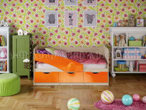 Кровать Бабочки 1800 Оранжевый металлик в Красноуральске - krasnouralsk.magazinmebel.ru | фото - изображение 1