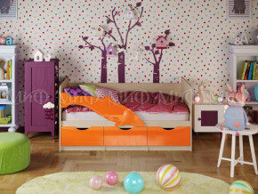 Кровать Дельфин-1 1600 Оранжевый металлик в Красноуральске - krasnouralsk.magazinmebel.ru | фото
