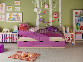 Кровать Дельфин 1600 Фиолетовый металлик в Красноуральске - krasnouralsk.magazinmebel.ru | фото - изображение 1