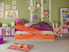 Кровать Дельфин 1600 Оранжевый металлик в Красноуральске - krasnouralsk.magazinmebel.ru | фото