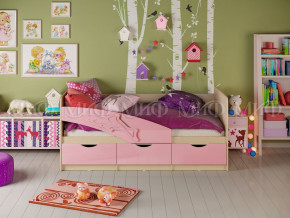 Кровать Дельфин 1600 Розовый металлик в Красноуральске - krasnouralsk.magazinmebel.ru | фото