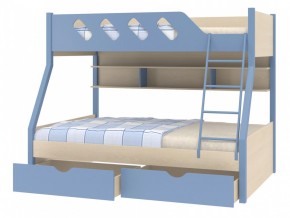 Кровать Дельта 20.02 голубая в Красноуральске - krasnouralsk.magazinmebel.ru | фото - изображение 3