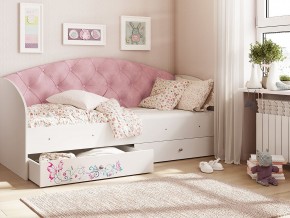 Кровать Эльза Белый-розовый в Красноуральске - krasnouralsk.magazinmebel.ru | фото