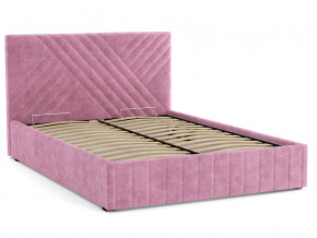 Кровать Гамма 1400 с основанием велюр тенерифе розовый в Красноуральске - krasnouralsk.magazinmebel.ru | фото - изображение 2