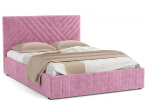 Кровать Гамма 1600 с основанием велюр тенерифе розовый в Красноуральске - krasnouralsk.magazinmebel.ru | фото