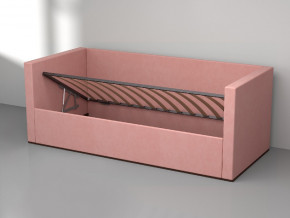 Кровать мягкая с подъёмным механизмом арт. 030 розовый в Красноуральске - krasnouralsk.magazinmebel.ru | фото - изображение 2
