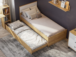 Кровать одинарная Милан выкатная с настилом в Красноуральске - krasnouralsk.magazinmebel.ru | фото - изображение 1