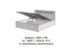 Кровать с подъёмный механизмом Диана 1600 в Красноуральске - krasnouralsk.magazinmebel.ru | фото - изображение 3