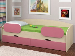 Кровать Соня 2 дуб молочный-розовый в Красноуральске - krasnouralsk.magazinmebel.ru | фото - изображение 2