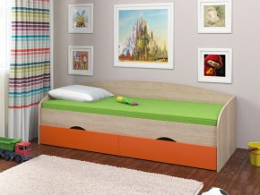 Кровать Соня 2 сонома-оранжевый в Красноуральске - krasnouralsk.magazinmebel.ru | фото
