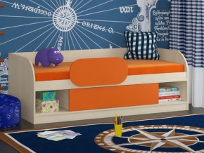 Кровать Соня 4 дуб молочный-оранжевый в Красноуральске - krasnouralsk.magazinmebel.ru | фото - изображение 3