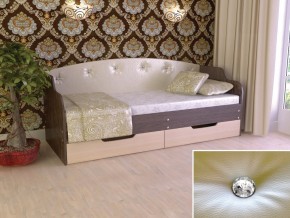 Кровать Юниор Тип 2 Венге/дуб молочный 800х1600 в Красноуральске - krasnouralsk.magazinmebel.ru | фото