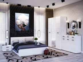 Спальня Нэнси New МДФ Белый глянец холодный, Белый в Красноуральске - krasnouralsk.magazinmebel.ru | фото