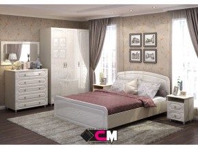 Спальня Виктория МДФ с большим комодом в Красноуральске - krasnouralsk.magazinmebel.ru | фото - изображение 1