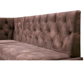 Угловой диван Призма со стяжкми коричневый со спальным местом в Красноуральске - krasnouralsk.magazinmebel.ru | фото - изображение 2